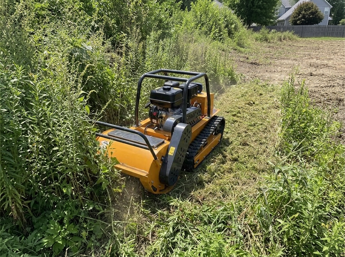 Overgrown lot cleanup