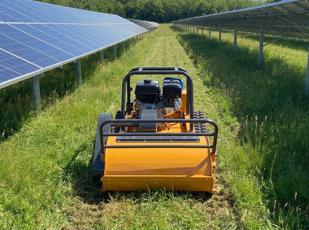Solar farm vegetation